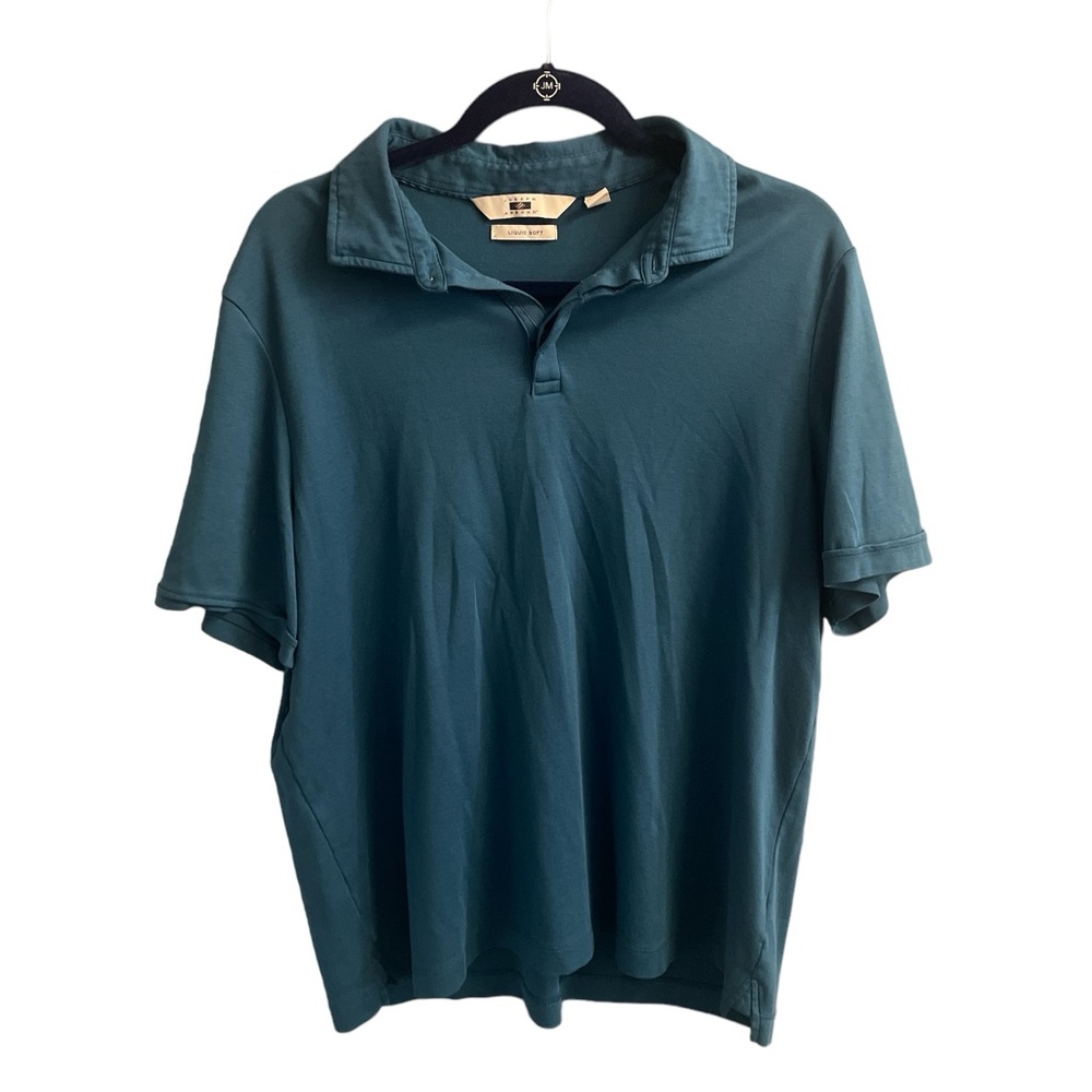 Size XL, Joseph Abboud, 100%cotton,‎ men’s soft polo, teal